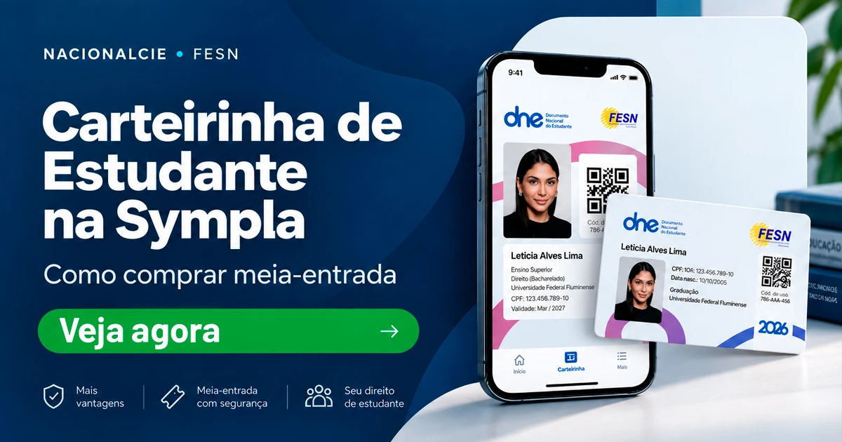 Carteirinha de Estudante na Sympla: como comprar meia-entrada