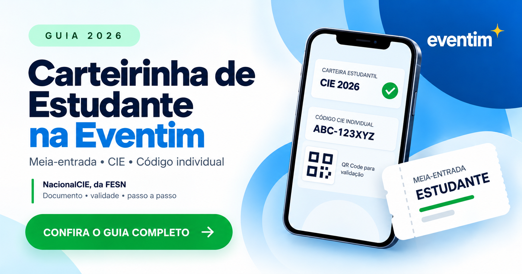 Como usar a Carteirinha de Estudante na Eventim para meia-entrada