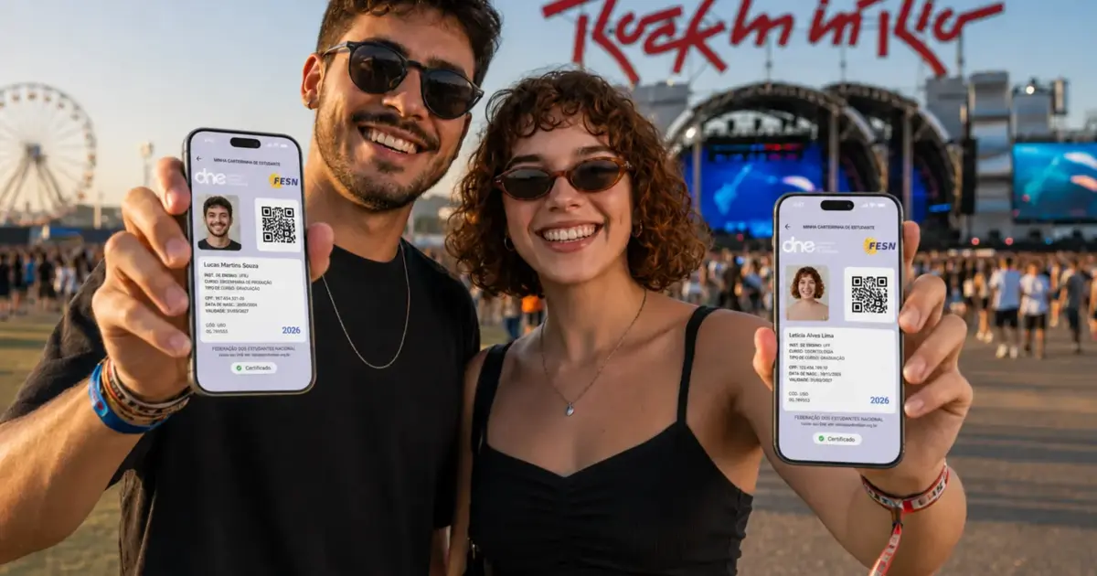 Comprei meia-entrada para o Rock in Rio 2026 e não tenho carteirinha: ainda dá tempo?