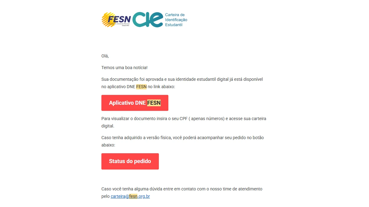 Espaço reservado para imagem da entrega e rastreamento da CIE física