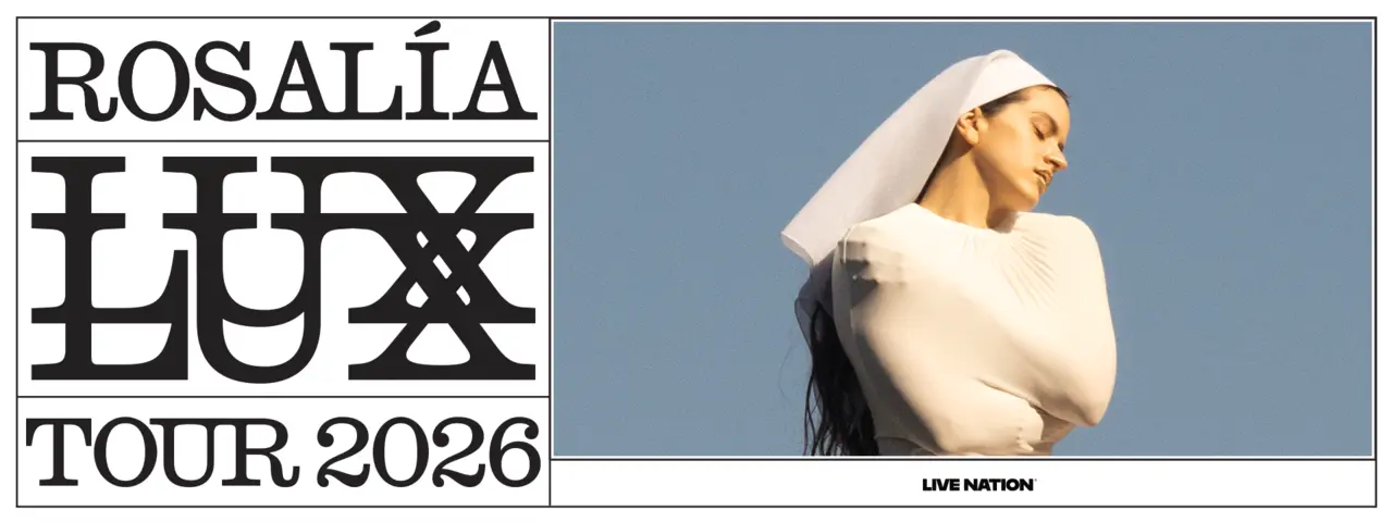 Arte oficial de ROSALÍA para a LUX TOUR 2026