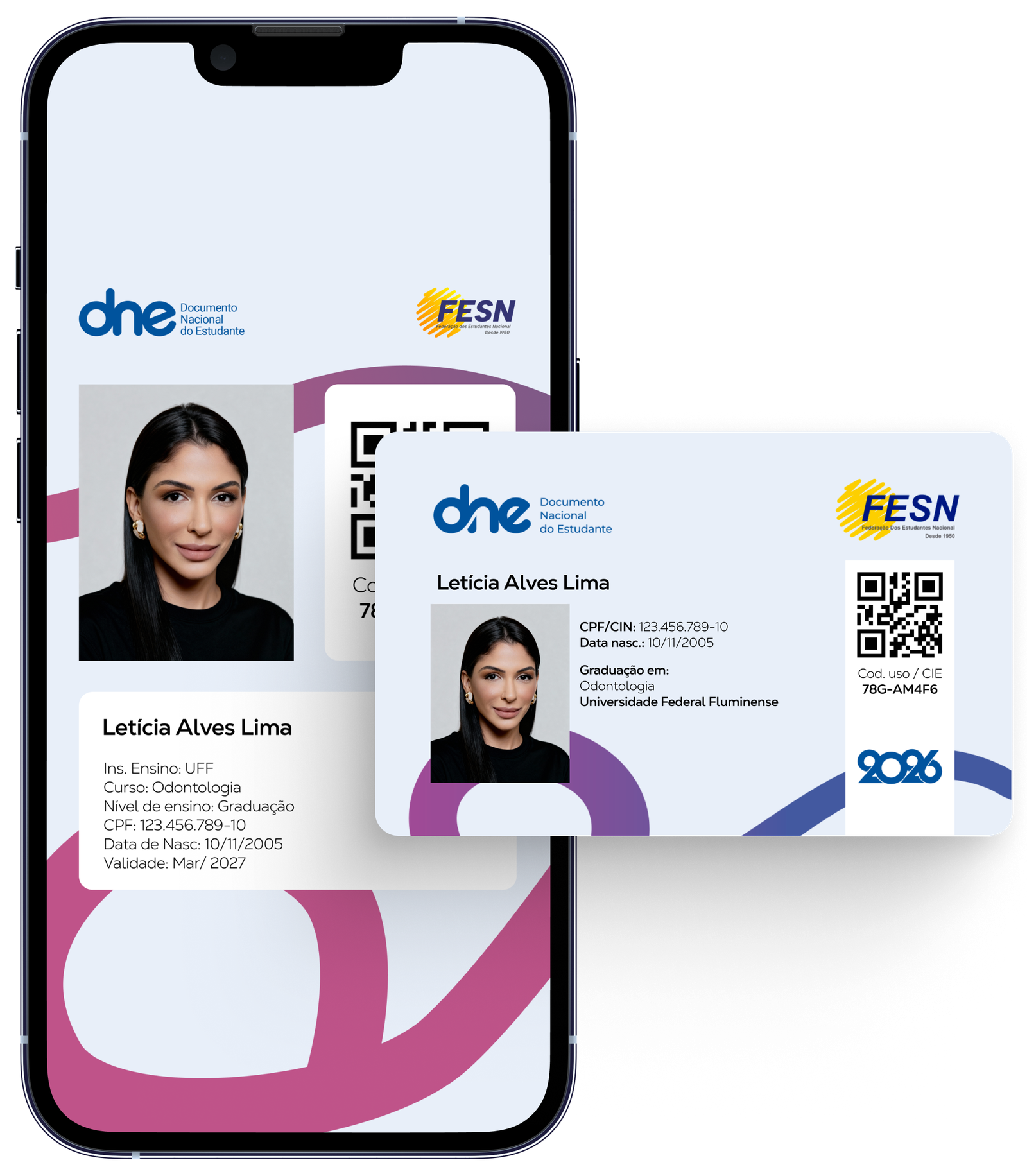 Carteirinha NacionalCIE física e digital